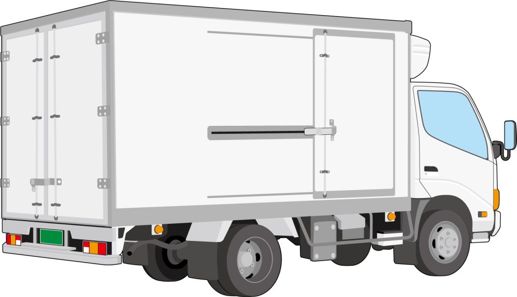冷蔵冷凍車　イラスト