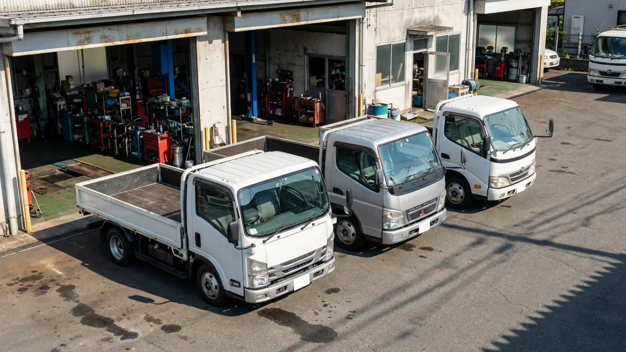 小型トラックの整備