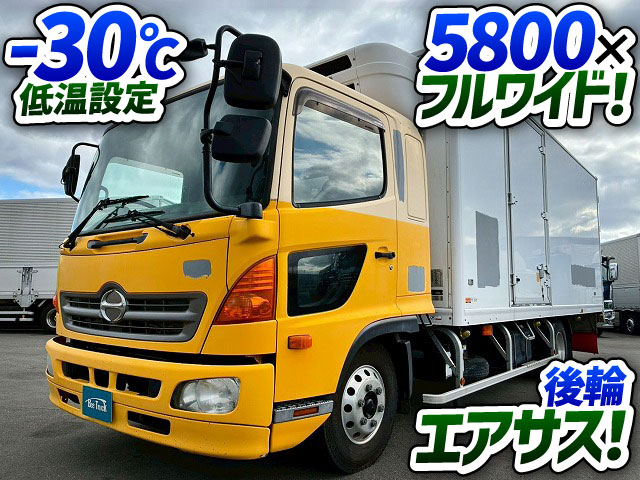 2146 TKG-FD7JKAG  H24 日野 レンジャー 冷蔵冷凍車 フルキャブ/ベッド付き 後輪エアサス 東芝 TOSHIBAキャリア -30℃低温設定 スタンバイ装置 キーストンフロア ジョロダーレール 6速 MT マニュアル 4t 8t 中型 冷凍バン チルド（1枚目）