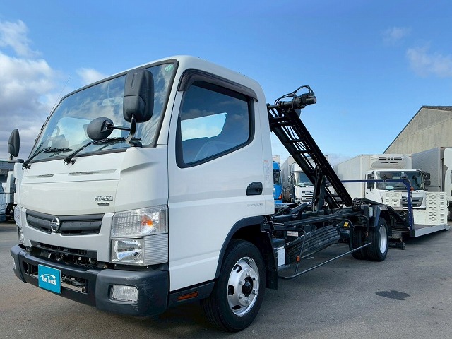 2143 TRG-FEB8W 保証対象車両 日産 NISSAN アトラス セーフティローダー ワイド 超超ロング 極東開発工業 フラトップZero ラジコン ウインチ 150馬力 デュオニック AT オートマ 3t 小型 セルフ キャリアカー 車載専用車 車両運搬車(3枚目)
