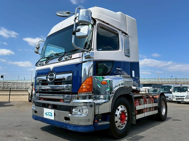 2166 LKG-SH1EDAG  H23 日野 トラクターヘッド ハイルーフ 後輪エアサス 海コン緩和 第5輪荷重 11500kg 11.5トン 永久磁石式リターダ 410馬力 プロシフト AT セミオートマ 10t 46t 大型 牽引 シングルヘッド（2枚目）