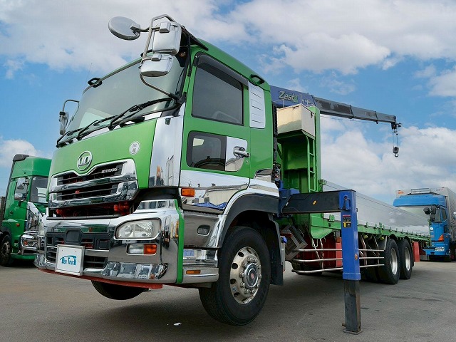 K-2128 QPG-CD5ZA  車検付 令和8年11月迄 H27 UDトラックス クオン 4段クレーン ラジコン フックイン TADANO タダノ 永久磁石式リターダ 7速 MT マニュアル 10t 25t 大型 ユニック車 カーゴクレーン（3枚目）