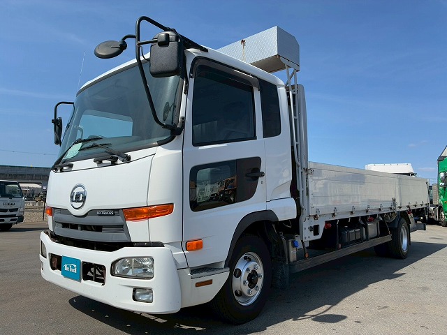 2169 TKG-MK38L H26 UDトラックス コンドル アルミブロック フルキャブ/ベッド付き 3.6トン積載 6200 標準幅 TOYOBODY 215馬力 6速 MT マニュアル 4t 8t 中型 平ボディ（2枚目）