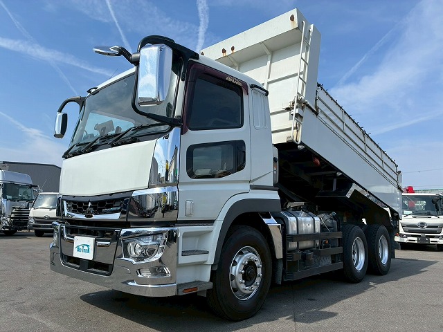 K-2176 2PG-FV70HX 車検付 令和8年8月迄 R1 三菱ふそう スーパーグレート 土砂禁ダンプ 新明和工業 9立米 510 220 電動コボレーン 394馬力 シフトパイロット AT セミオートマ 10t 20t 大型 深ダンプ(2枚目)