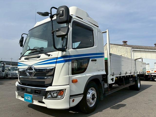 2177 2KG-FD2ABA  R2 レンジャー アルミブロック フルキャブ/ベッド付き 6200 標準幅 リーフサスペンション 5方開アオリ ハイブロック プロシフト AT セミオートマ 4t 8t 中型 平ボディ キャブオーバー（2枚目）