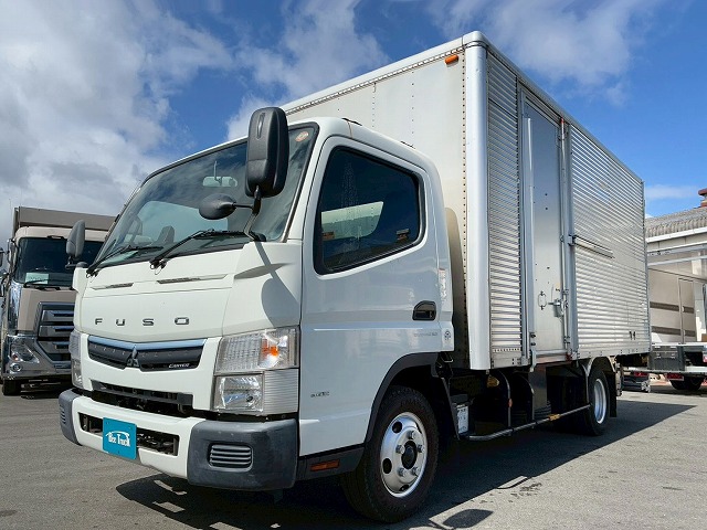 2153 TPG-FEB50  H31 三菱ふそう キャンター アルミバン PG 格納式パワーゲート ワイド ロング パブコ 左サイド扉 背高 ラッシング デュオニック AT 2t 6t 小型 ドライバン 箱車（2枚目）