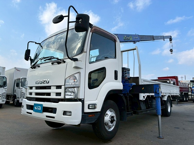 K-2113 TKG-FRR90S2  保証対象車両 車検付 令和9年2月迄 H26 いすゞ フォワード 4段クレーン ワンオーナー タダノ TADANO ラジコン フックイン 210馬力 6速 MT マニュアル 4t 8t 中型 ユニック車 カーゴクレーン（4枚目）