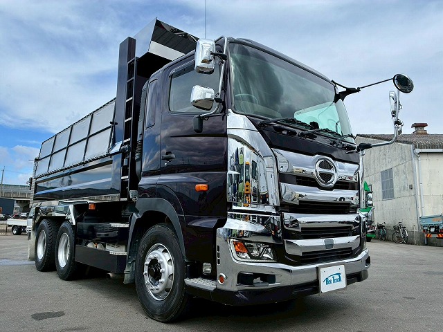 K-2160 2DG-FS1AGA  車検付 令和9年3月迄 R2 日野 プロフィア ダンプ ワンオーナー 6×4 3軸2デフ 永久磁石式リターダ 新明和工業 380馬力 7速 MT マニュアル 10t 20t 大型 土砂ダンプ（12枚目）