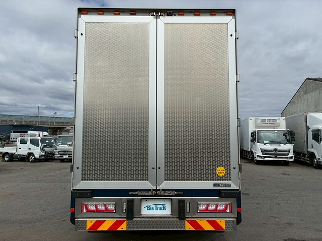 K-2140 2PG-FS74HZ H30 三菱ふそう スーパーグレート アルミウイング ワンオーナー 8×4 4軸低床2デフ 後輪エアサス パブコ エアロパーツ エアロ仕様 13.8トン積載 394馬力 シフトパイロット AT 10t 25t 大型 パネルウイング（12枚目）