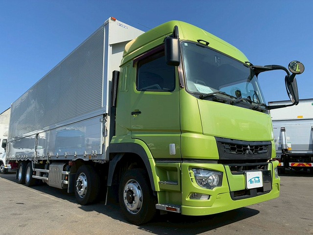 K-2138 2PG-FS74HZ  H31 三菱ふそう スーパーグレート アルミウイング ハイルーフ 8×4 4軸低床2デフ 後輪エアサス 日本フルハーフ シフトパイロット AT セミオートマ 10t 25t 大型 バン 箱車（11枚目）