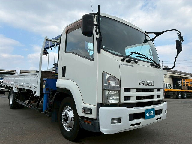 K-2113 TKG-FRR90S2  保証対象車両 車検付 令和9年2月迄 H26 いすゞ フォワード 4段クレーン ワンオーナー タダノ TADANO ラジコン フックイン 210馬力 6速 MT マニュアル 4t 8t 中型 ユニック車 カーゴクレーン（13枚目）