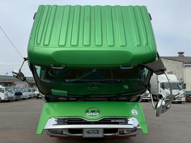 K-2128 QPG-CD5ZA  車検付 令和8年11月迄 H27 UDトラックス クオン 4段クレーン ラジコン フックイン TADANO タダノ 永久磁石式リターダ 7速 MT マニュアル 10t 25t 大型 ユニック車 カーゴクレーン（13枚目）