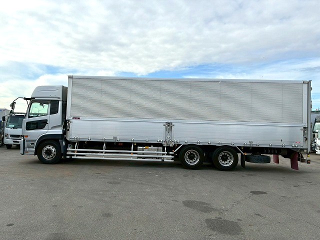 2071 QKG-CD5ZA  H26 UDトラックス クオン アルミウイング 6×2 3軸1デフ 後輪エアサス 日本フルハーフ ラッシング スタンション 380馬力 エスコット AT 10t 25t 大型 バン 箱車（13枚目）