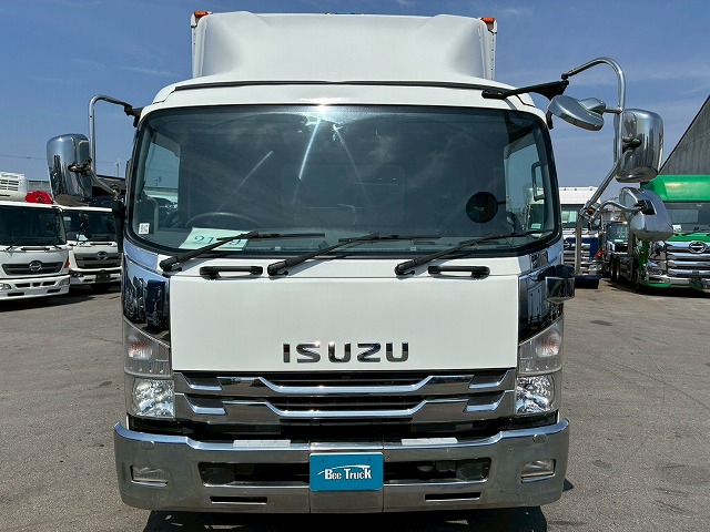 2179 TKG-FRR90T2  車検付 令和8年10月迄 H27 いすゞ フォワード アルミウイング フルキャブ/ベッド付き 6200 フルワイド 後輪エアサス 日本フルハーフ 240馬力 6速マニュアル MT 4t 8t 中型 バン 箱車（13枚目）
