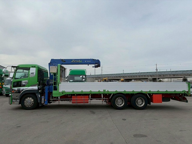 K-2128 QPG-CD5ZA  車検付 令和8年11月迄 H27 UDトラックス クオン 4段クレーン ラジコン フックイン TADANO タダノ 永久磁石式リターダ 7速 MT マニュアル 10t 25t 大型 ユニック車 カーゴクレーン（14枚目）