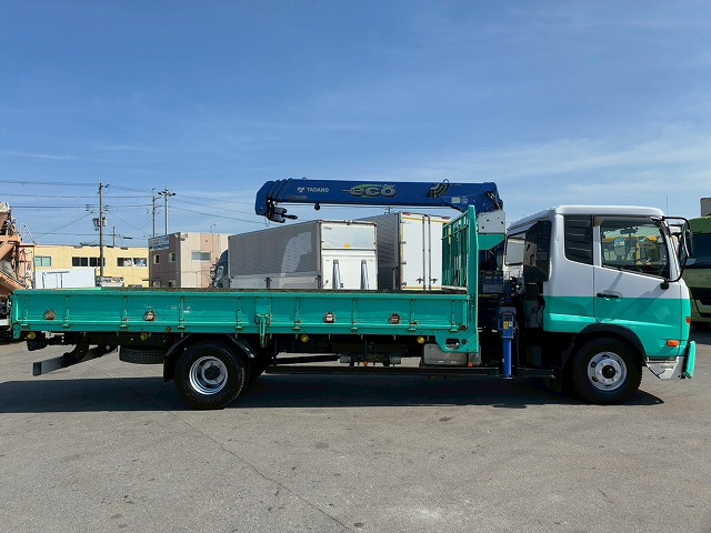 2171 TKG-MK38L  保証対象車両 H27 UDトラックス コンドル 4段クレーン フルキャブ/ベッド付き タダノ TADANO ラジコン フックイン 215馬力 6速 MT マニュアル 4t 8t 中型 ユニック車 カーゴクレーン（12枚目）