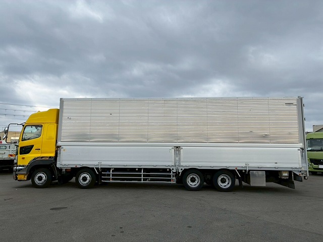 2174 QPG-FW1EXEG  H29 日野 プロフィア アルミウイング ハイルーフ 8×4 4軸低床2デフ 後輪エアサス 永久磁石式リターダ 背高 380馬力 E13C プロシフト AT セミオートマ 10t 25t 大型 バン 箱車（13枚目）