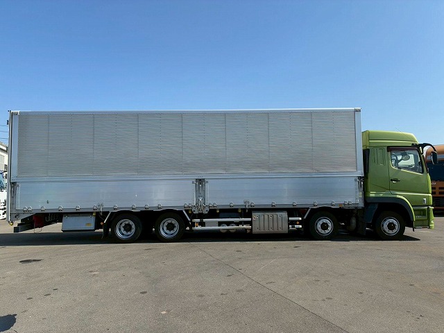 K-2138 2PG-FS74HZ  H31 三菱ふそう スーパーグレート アルミウイング ハイルーフ 8×4 4軸低床2デフ 後輪エアサス 日本フルハーフ シフトパイロット AT セミオートマ 10t 25t 大型 バン 箱車（13枚目）