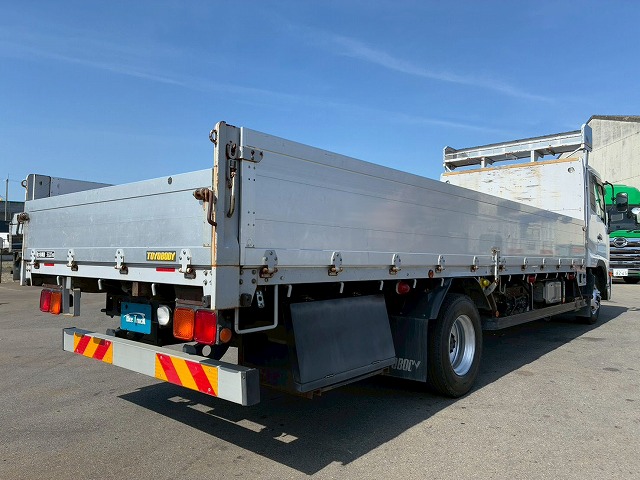 2169 TKG-MK38L H26 UDトラックス コンドル アルミブロック フルキャブ/ベッド付き 3.6トン積載 6200 標準幅 TOYOBODY 215馬力 6速 MT マニュアル 4t 8t 中型 平ボディ（17枚目）