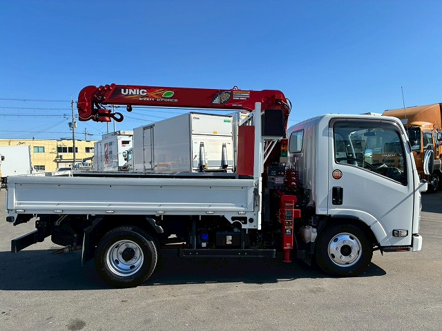 2133 2RG-NMR88R 保証対象車両 R3 いすゞ エルフ 4段クレーン ハイキャブ ショート 10尺ボディ 3トン積載 古河ユニック UNIC ラジコン フックイン 150馬力 6速 MT マニュアル 3t 7t 小型 ユニック車 カーゴクレーン(16枚目)