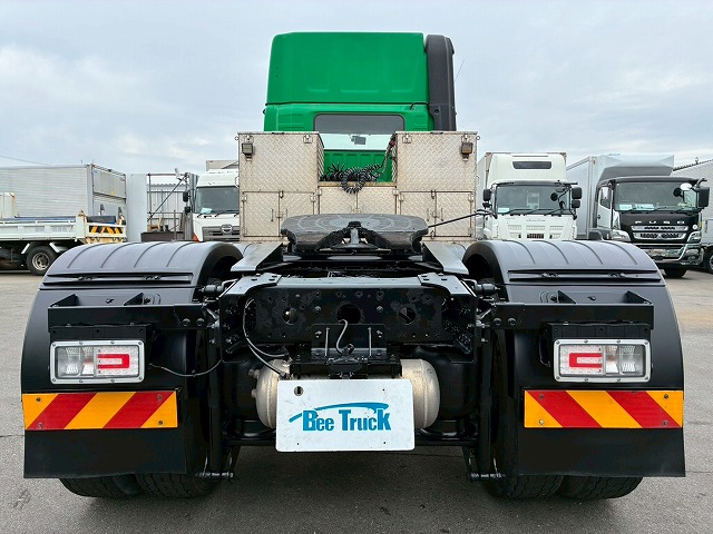 K-2111 2DG-SS1EKGG  検切れナンバー付き H30 日野 プロフィア トラクターヘッド ワンオーナー ハイルーフ 6×4 3軸2デフ 後輪エアサス 永久磁石式リターダ 450馬力 7速MT マニュアル 10t 53t 大型 牽引 2デフヘッド ダブルデフ（17枚目）