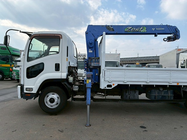 K-2113 TKG-FRR90S2  保証対象車両 車検付 令和9年2月迄 H26 いすゞ フォワード 4段クレーン ワンオーナー タダノ TADANO ラジコン フックイン 210馬力 6速 MT マニュアル 4t 8t 中型 ユニック車 カーゴクレーン（17枚目）