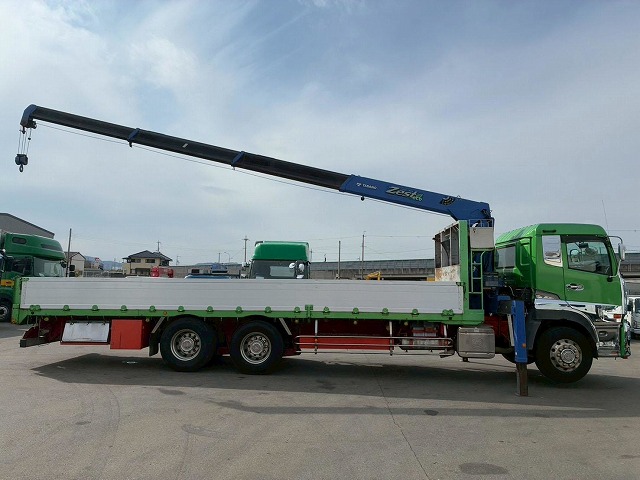 K-2128 QPG-CD5ZA  車検付 令和8年11月迄 H27 UDトラックス クオン 4段クレーン ラジコン フックイン TADANO タダノ 永久磁石式リターダ 7速 MT マニュアル 10t 25t 大型 ユニック車 カーゴクレーン（17枚目）