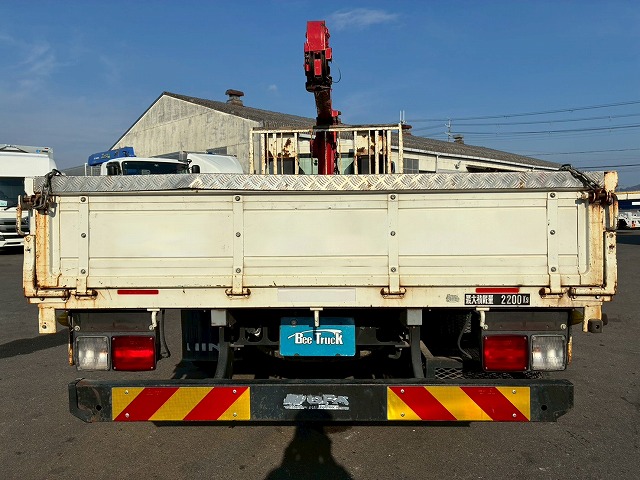 K2107 2KG-FD2ABA 保証対象車両 車検付 令和8年11月迄 H29 日野 レンジャー 4段クレーン ワンオーナー フルキャブ/ベッド付き 古河ユニック UNIC ラジコン フックイン 角足アウトリガー 6速 MT マニュアル 4t 8t 中型 カーゴクレーン（19枚目）