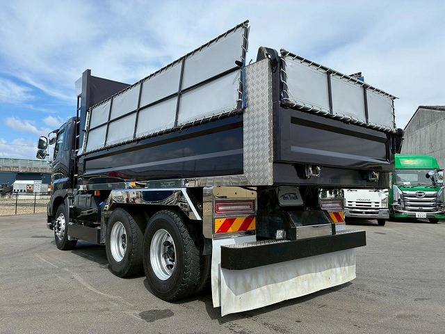 K-2160 2DG-FS1AGA  車検付 令和9年3月迄 R2 日野 プロフィア ダンプ ワンオーナー 6×4 3軸2デフ 永久磁石式リターダ 新明和工業 380馬力 7速 MT マニュアル 10t 20t 大型 土砂ダンプ（18枚目）