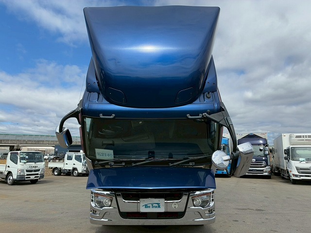 K-2140 2PG-FS74HZ H30 三菱ふそう スーパーグレート アルミウイング ワンオーナー 8×4 4軸低床2デフ 後輪エアサス パブコ エアロパーツ エアロ仕様 13.8トン積載 394馬力 シフトパイロット AT 10t 25t 大型 パネルウイング（18枚目）