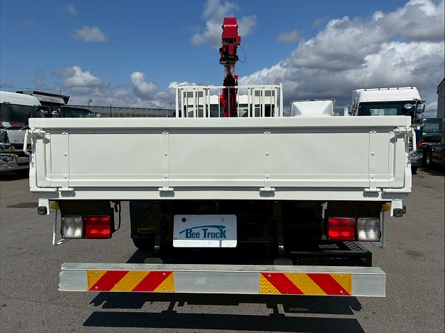 K-2117 2KG-FE2ABA  保証対象車両 H30 日野 増トンレンジャー 4段クレーン ワンオーナー フルキャブ/ベッド付き 古河ユニック UNIC 2.93t ラジコン フックイン 角足アウトリガー ジャッキ 240馬力 6速 MT マニュアル 7t 8t 14t 中型 大型 カーゴクレーン（19枚目）