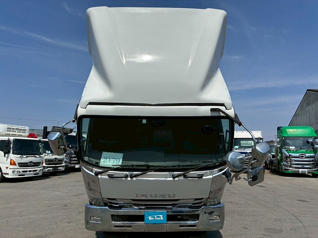 2179 TKG-FRR90T2  車検付 令和8年10月迄 H27 いすゞ フォワード アルミウイング フルキャブ/ベッド付き 6200 フルワイド 後輪エアサス 日本フルハーフ 240馬力 6速マニュアル MT 4t 8t 中型 バン 箱車（18枚目）