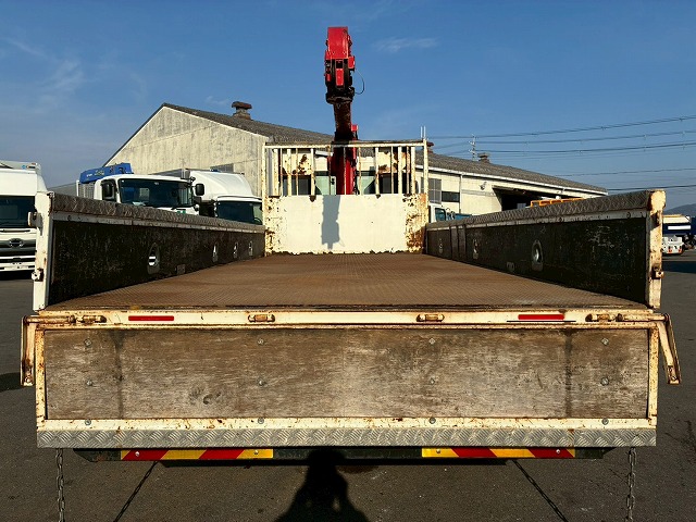 K2107 2KG-FD2ABA 保証対象車両 車検付 令和8年11月迄 H29 日野 レンジャー 4段クレーン ワンオーナー フルキャブ/ベッド付き 古河ユニック UNIC ラジコン フックイン 角足アウトリガー 6速 MT マニュアル 4t 8t 中型 カーゴクレーン（20枚目）