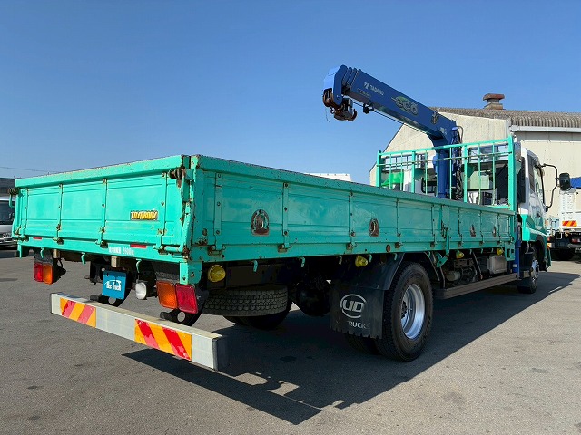 2171 TKG-MK38L  保証対象車両 H27 UDトラックス コンドル 4段クレーン フルキャブ/ベッド付き タダノ TADANO ラジコン フックイン 215馬力 6速 MT マニュアル 4t 8t 中型 ユニック車 カーゴクレーン（17枚目）