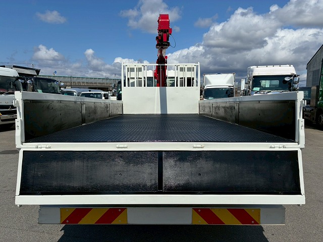 K-2117 2KG-FE2ABA  保証対象車両 H30 日野 増トンレンジャー 4段クレーン ワンオーナー フルキャブ/ベッド付き 古河ユニック UNIC 2.93t ラジコン フックイン 角足アウトリガー ジャッキ 240馬力 6速 MT マニュアル 7t 8t 14t 中型 大型 カーゴクレーン（20枚目）