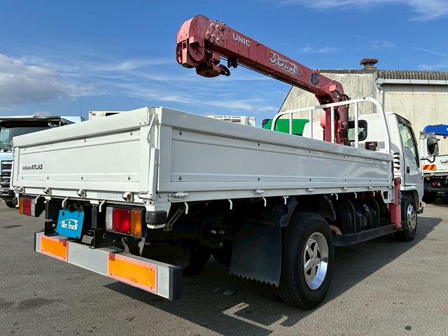 2158 BKG-AKR85 H22 日産 アトラス 4段クレーン 標準幅 ロング 3トン積載 古河ユニック UNIC 4段 ラジコン フックイン 2.93t カスタム 150馬力 スムーサー Ex AT オートマ 3t 7t 小型 カーゴクレーン(19枚目)