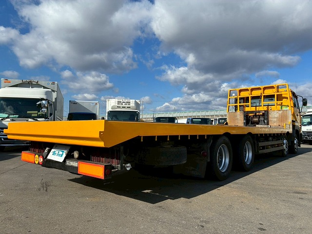 2102 KL-CG55K  車検付 令和8年8月迄 H16 日産ディーゼル UDトラックス ビッグサム セーフティローダー 8×4 4軸低床2デフ リーフサスペンション 花見台 ウインチ ラジコン 400馬力 RH8 V8型 生エンジン 7速 MT マニュアル 10t 25t 大型 セルフ 重機運搬車 回送車（19枚目）