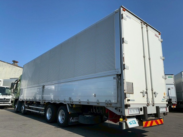 K-2138 2PG-FS74HZ  H31 三菱ふそう スーパーグレート アルミウイング ハイルーフ 8×4 4軸低床2デフ 後輪エアサス 日本フルハーフ シフトパイロット AT セミオートマ 10t 25t 大型 バン 箱車（19枚目）