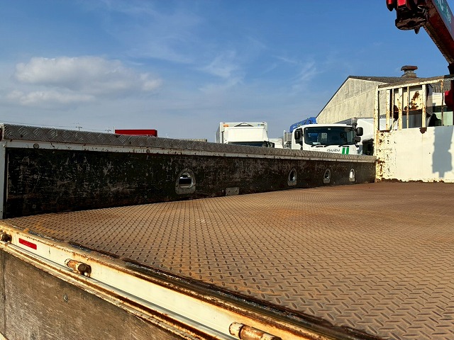 K2107 2KG-FD2ABA 保証対象車両 車検付 令和8年11月迄 H29 日野 レンジャー 4段クレーン ワンオーナー フルキャブ/ベッド付き 古河ユニック UNIC ラジコン フックイン 角足アウトリガー 6速 MT マニュアル 4t 8t 中型 カーゴクレーン（22枚目）