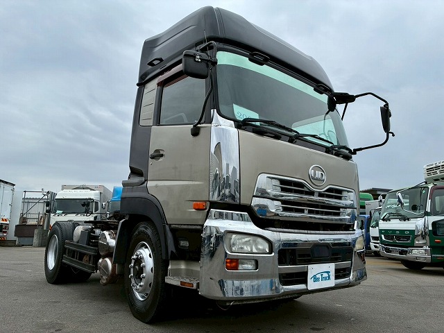 2067 QPG-GK5XAB H29 UDトラックス クオン トラクターヘッド シングルヘッド ハイルーフ 第5輪荷重 11500kg 11.5トン エスコット AT 410馬力 B尺 10t 45t 大型 牽引 1デフヘッド（3枚目）