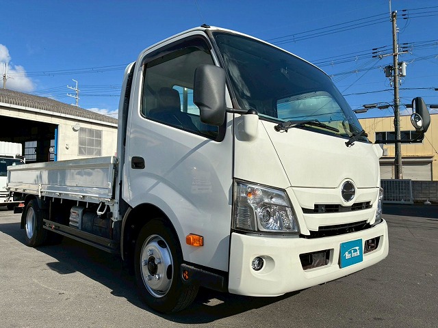 2088 2RG-XZU710M  保証対象車両 車検付 令和8年8月迄 R1 日野 デュトロ 平ボディ ワンオーナー ワイド ロング 2トン積載 6速 MT マニュアル 2t 5t 小型 キャブオーバー（5枚目）
