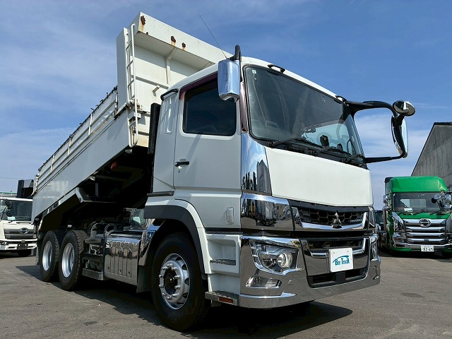 K-2176 2PG-FV70HX 車検付 令和8年8月迄 R1 三菱ふそう スーパーグレート 土砂禁ダンプ 新明和工業 9立米 510 220 電動コボレーン 394馬力 シフトパイロット AT セミオートマ 10t 20t 大型 深ダンプ(3枚目)