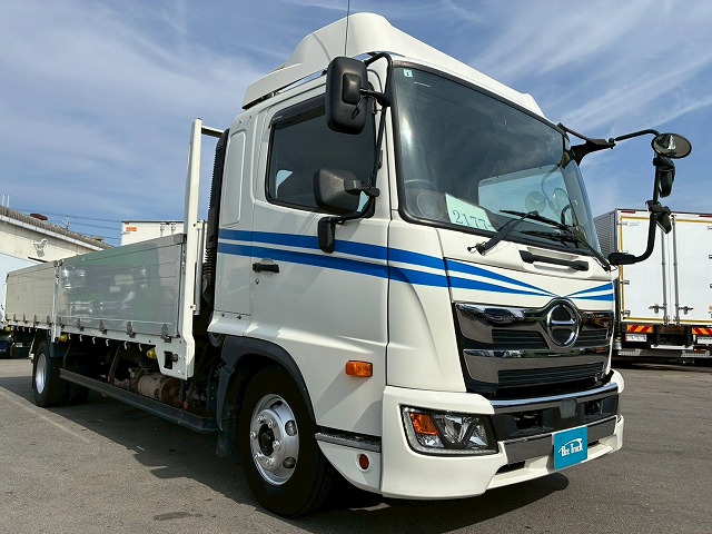 2177 2KG-FD2ABA  R2 レンジャー アルミブロック フルキャブ/ベッド付き 6200 標準幅 リーフサスペンション 5方開アオリ ハイブロック プロシフト AT セミオートマ 4t 8t 中型 平ボディ キャブオーバー（3枚目）