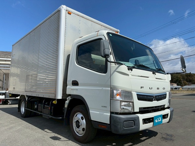 2153 TPG-FEB50  H31 三菱ふそう キャンター アルミバン PG 格納式パワーゲート ワイド ロング パブコ 左サイド扉 背高 ラッシング デュオニック AT 2t 6t 小型 ドライバン 箱車（3枚目）