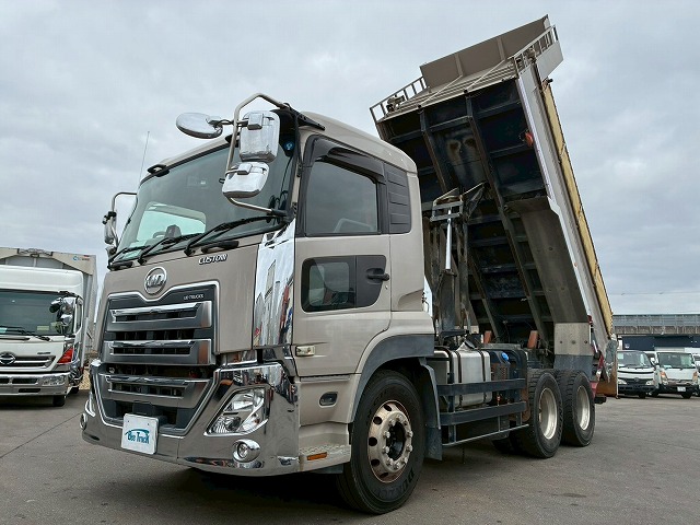 2099 2PG-CW5AL  ★車検付！令和9年2月迄★ワンオーナー！★ ◆6×4！3軸2デフ◆永久磁石式リターダ！◆  ◎カスタム仕様！◎新明和製・額縁アオリ！◎　成約！島根県（21枚目）