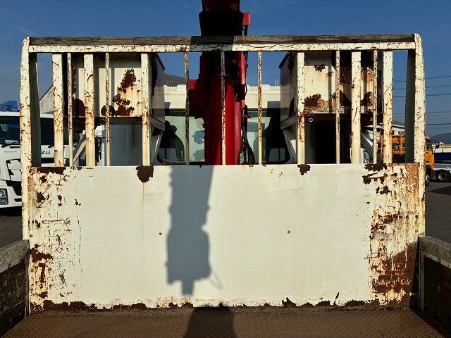 K2107 2KG-FD2ABA 保証対象車両 車検付 令和8年11月迄 H29 日野 レンジャー 4段クレーン ワンオーナー フルキャブ/ベッド付き 古河ユニック UNIC ラジコン フックイン 角足アウトリガー 6速 MT マニュアル 4t 8t 中型 カーゴクレーン（25枚目）