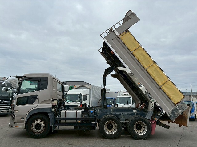 2099 2PG-CW5AL  ★車検付！令和9年2月迄★ワンオーナー！★ ◆6×4！3軸2デフ◆永久磁石式リターダ！◆  ◎カスタム仕様！◎新明和製・額縁アオリ！◎　成約！島根県（23枚目）