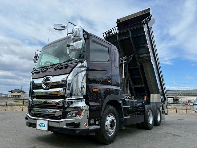 K-2160 2DG-FS1AGA  車検付 令和9年3月迄 R2 日野 プロフィア ダンプ ワンオーナー 6×4 3軸2デフ 永久磁石式リターダ 新明和工業 380馬力 7速 MT マニュアル 10t 20t 大型 土砂ダンプ（24枚目）