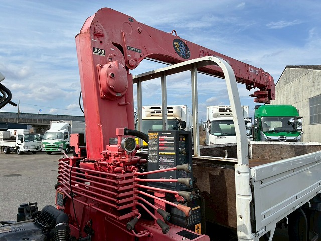 2158 BKG-AKR85 H22 日産 アトラス 4段クレーン 標準幅 ロング 3トン積載 古河ユニック UNIC 4段 ラジコン フックイン 2.93t カスタム 150馬力 スムーサー Ex AT オートマ 3t 7t 小型 カーゴクレーン(24枚目)