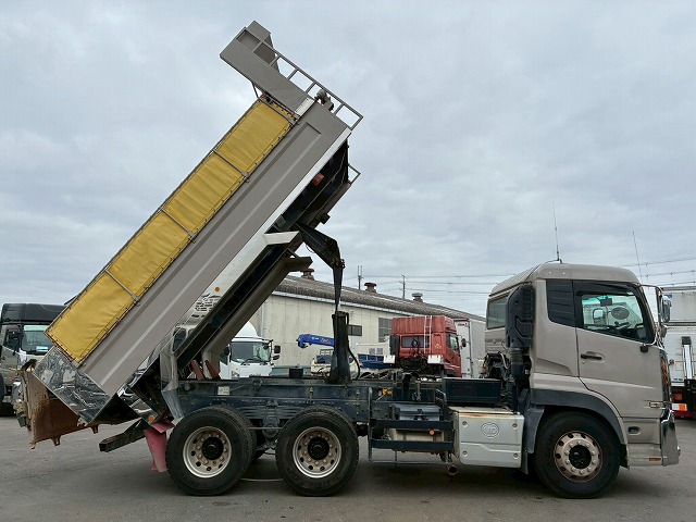 2099 2PG-CW5AL  ★車検付！令和9年2月迄★ワンオーナー！★ ◆6×4！3軸2デフ◆永久磁石式リターダ！◆  ◎カスタム仕様！◎新明和製・額縁アオリ！◎　成約！島根県（24枚目）